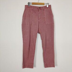 Old Navy Women's Cargo Pants in Light Red Size 6 Cotton Gorpcore Cotton